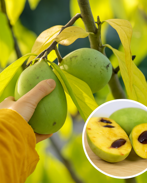 Asimina trojlaločná - Banán severu PAW PAW (Asimina triloba) 