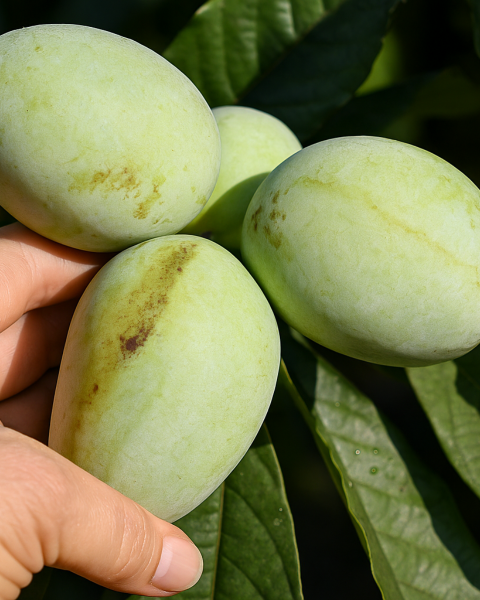 Ásimina trojlaločná - Banán severu PAW PAW (Asimina triloba) ´REBECCA´ Ásimina trojlaločná - Banán severu PAW PAW (Asimina triloba) ´REBECCA´